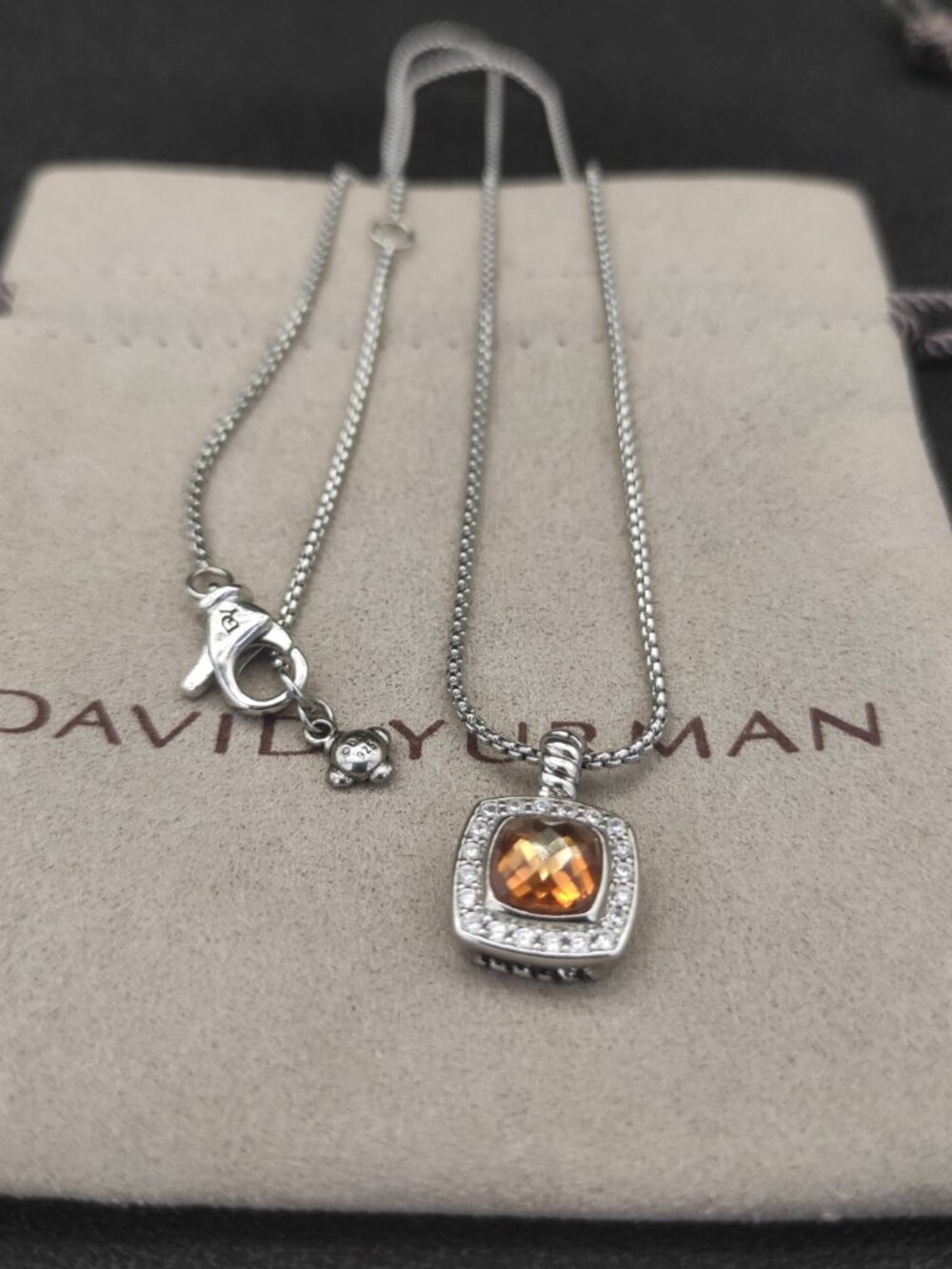 David Yurman 925 Silver Necklaces with Original Pouch